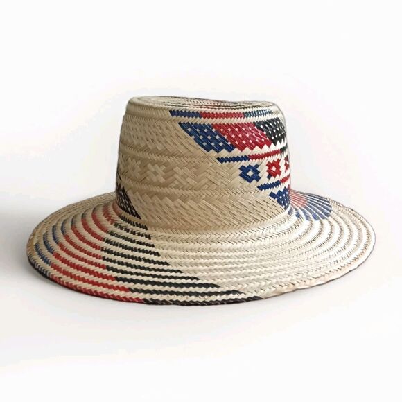 Handwoven Artisan Crafted Straw Bohemian Wide Brim Aaliyah Wayuu Hat main image 5
